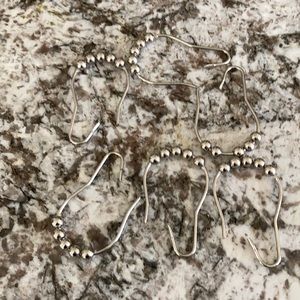 Shower curtain hooks